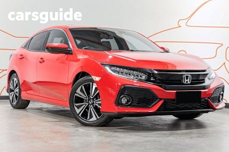 Red 2017 Honda Civic Hatchback VTI-LX
