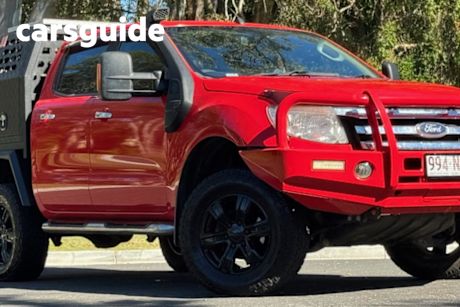 Red 2014 Ford Ranger Dual Cab Utility XLT 3.2 (4X4)