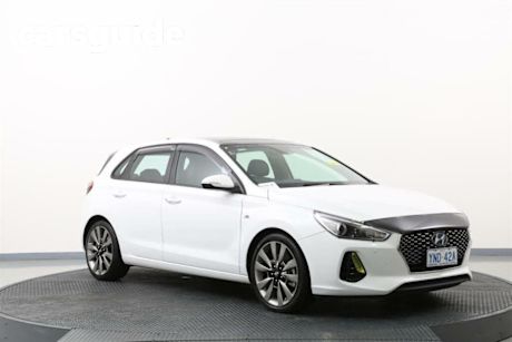 White 2017 Hyundai I30 Hatchback SR (sunroof)