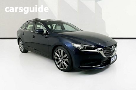 Blue 2019 Mazda 6 Wagon Atenza