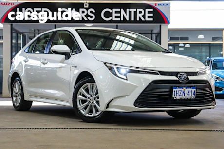 White 2023 Toyota Corolla Sedan Ascent Sport + Conv PK Hybrid