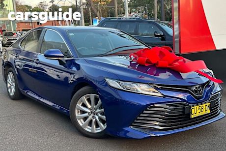 Blue 2019 Toyota Camry Sedan Ascent