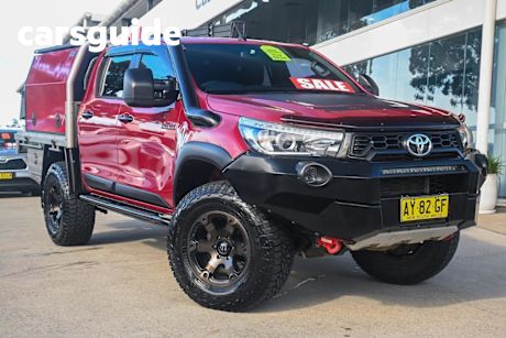 Red 2018 Toyota Hilux Double Cab Pick Up Rugged X (4X4)