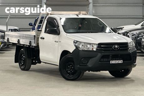 White 2020 Toyota Hilux Cab Chassis Workmate