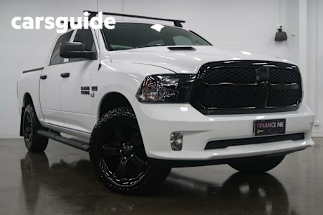 White 2022 Ram 1500 Ute Tray Express Quad Cab SWB