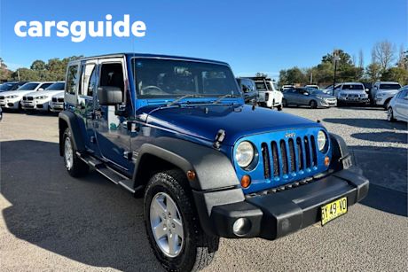 Blue 2010 Jeep Wrangler Hardtop Unlimited Renegade (4X4)
