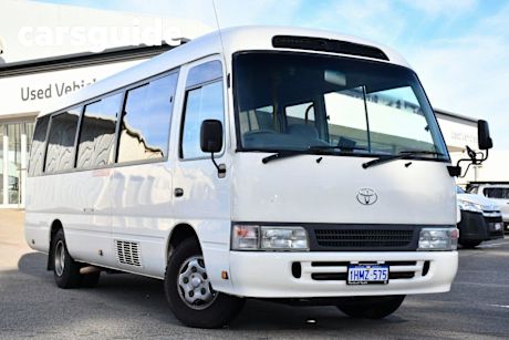 White 2004 Toyota Coaster Bus Deluxe (LWB)