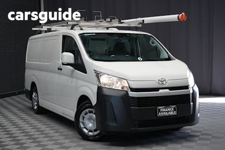 White 2021 Toyota Hiace Van LWB