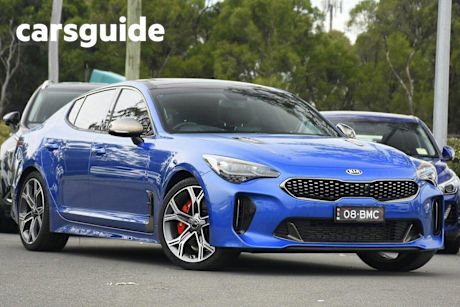 Blue 2018 Kia Stinger Sedan GT (blk LTH W Michelin Tyr)