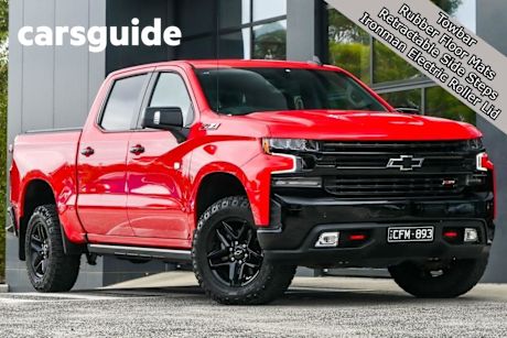Red 2022 Chevrolet Silverado Crew Cab Utility 1500 LT Trail Boss