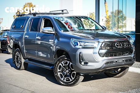 Grey 2022 Toyota Hilux Double Cab Pick Up SR5 + Premium Interior (4X4)