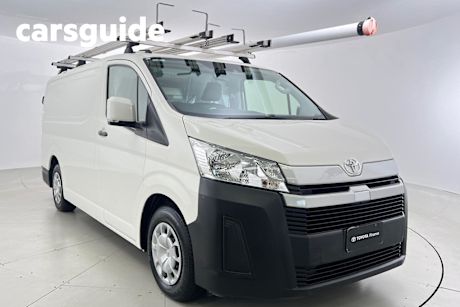 White 2021 Toyota Hiace Van LWB (4 Door Option)