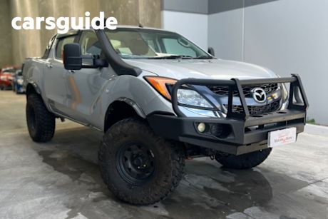 Grey 2013 Mazda BT-50 Dual Cab Utility XTR (4X4)