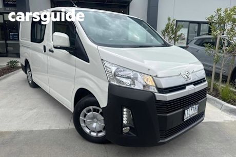 White 2021 Toyota Hiace Van LWB