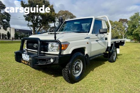 White 2021 Toyota Landcruiser 70 Series Cab Chassis Workmate