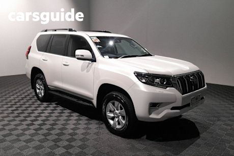 White 2023 Toyota Landcruiser Prado Wagon GXL Flat Tailgate
