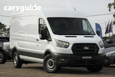 White 2024 Ford Transit Commercial 350L (Mid Roof)