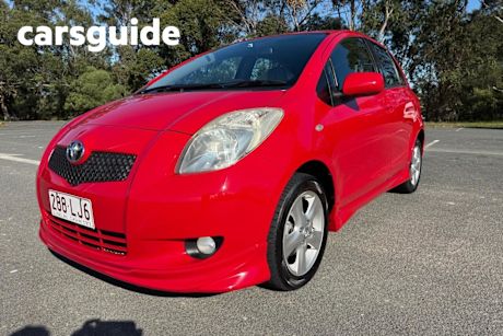 Red 2007 Toyota Yaris Hatch YRX