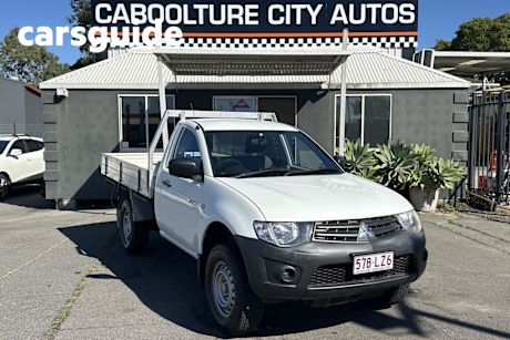 White 2011 Mitsubishi Triton Cab Chassis GL