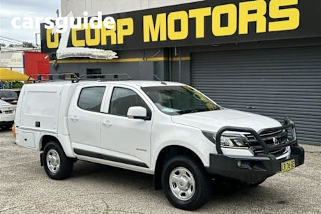 White 2018 Holden Colorado Crew Cab Chassis LS (4X2)