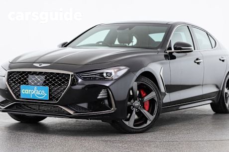 Black 2019 Genesis G70 Sedan 3.3T Sport S.roof