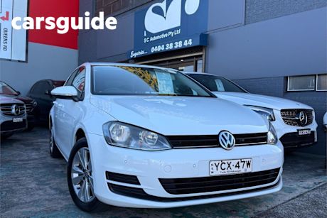 White 2014 Volkswagen Golf Hatchback 90 TSI Comfortline