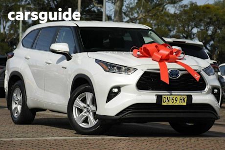 White 2023 Toyota Kluger Wagon GX Hybrid AWD