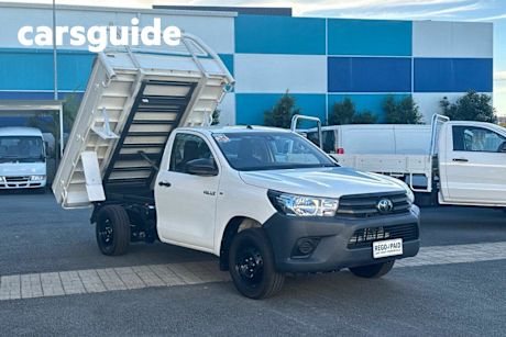 White 2019 Toyota Hilux Cab Chassis Workmate