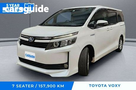 White 2014 Toyota Voxy Commercial
