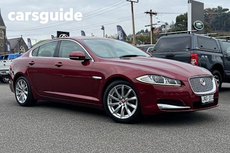 Red 2014 Jaguar XF Sedan 2.2D Premium Luxury