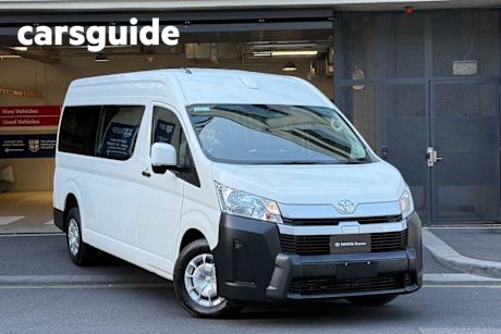 White 2021 Toyota Hiace Commercial Commuter High Roof Super LWB
