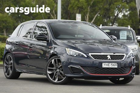 Blue 2015 Peugeot 308 Hatch GTI 250