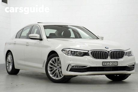 White 2019 BMW 520I Sedan Luxury Line