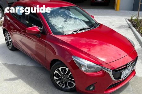 Red 2015 Mazda 2 Hatchback Genki