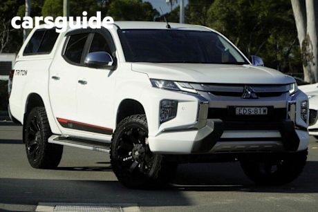 White 2019 Mitsubishi Triton Double Cab Pick Up GLS (4X4) Premium