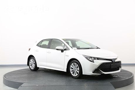 White 2022 Toyota Corolla Hatchback Ascent Sport Hybrid