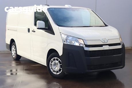 White 2023 Toyota Hiace Van LWB