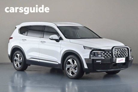 White 2023 Hyundai Santa FE Wagon Active Crdi (awd)