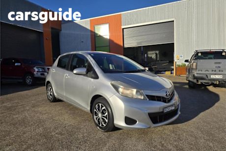 Silver 2013 Toyota Yaris Hatchback YR