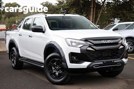 White 2024 Isuzu D-MAX Crew Cab Utility X-Terrain (4X4)