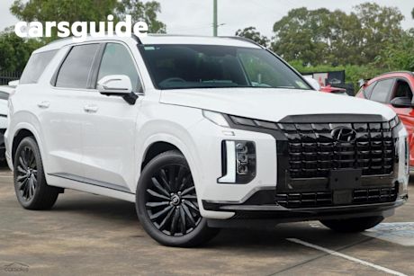 White 2025 Hyundai Palisade Wagon Calligraphy Black INK (7 Seat)