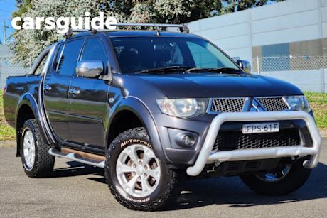 Grey 2014 Mitsubishi Triton Double Cab Utility GLX-R Luxury (4X4)