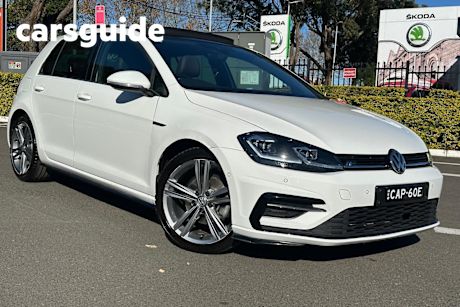 White 2018 Volkswagen Golf Hatchback 110 TDI Highline
