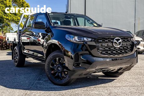 Black 2025 Mazda BT-50 Dual Cab Chassis XT (4X4)