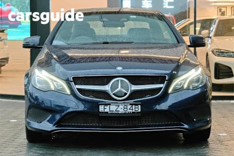 Blue 2014 Mercedes-Benz E250 Coupe CDI