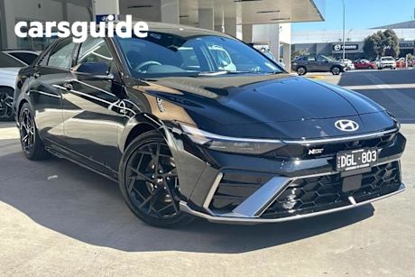 Black 2024 Hyundai I30 Sedan N Line Premium