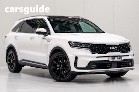 White 2022 Kia Sorento Wagon GT-Line 7 Seat