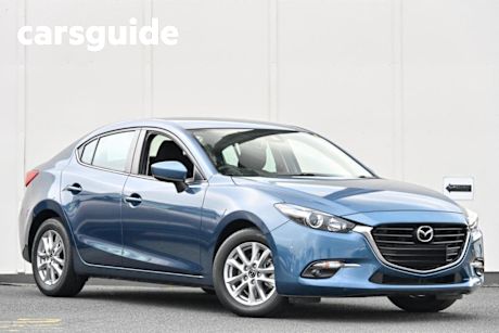Blue 2017 Mazda 3 Sedan Maxx