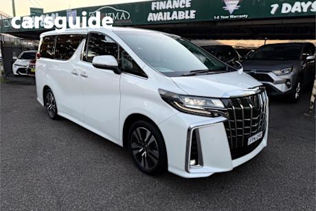 White 2023 Toyota Alphard Wagon S (Hybrid)