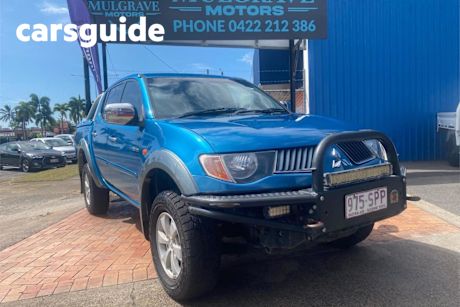 Blue 2007 Mitsubishi Triton Double Cab Utility GLS (4X4)